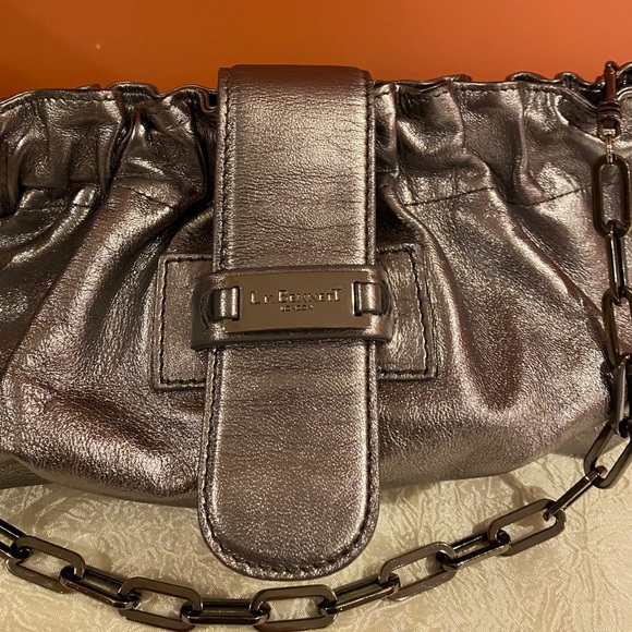 L.K.Bennett London Silver Handbag EUC - Picture 9 of 9